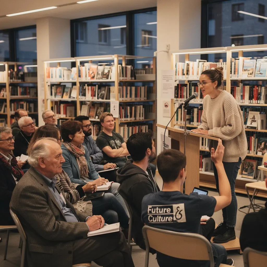 Ein Fachmann diskutiert aktuelle Technologien auf einer Konferenzbühne.